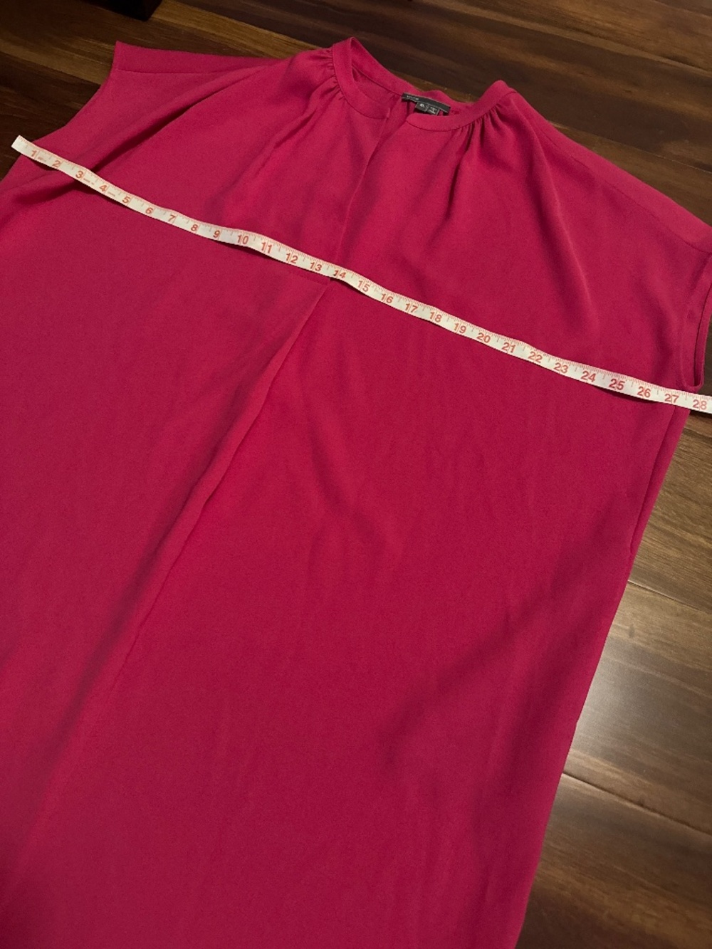 Vince Fuchsia Midi Sleeveless Dress Size XL - Picture 5 of 8
